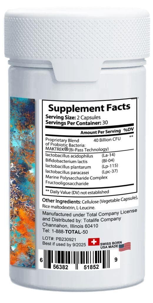 AOOIA PROB-40 BI-PASS PROBIOTIC-40 BILLION